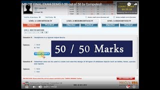 MSCIT FINAL EXAM DEMO 1 50 out of 50 by Computech [upl. by Harms]