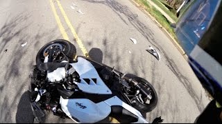 Kawasaki Ninja 300 Crash [upl. by Yrod]