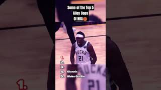 Some of the Top 5 alley oops of NBA nba nbahighlights basketball trendingshorts shorts viral [upl. by Airbmak]