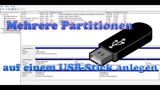 Mehrere Partitionen Volumes auf einem USBStick anlegen [upl. by Ellga]