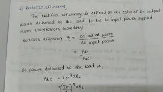 Efficiency of half wave rectifier [upl. by Bouley]