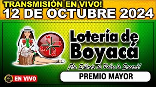 Resultado LOTERIA DE BOYACA del SÁBADO 12 de octubre 2024 [upl. by Jemena]