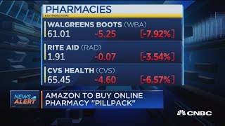 Amazon to buy online pharmacy PillPack [upl. by Albarran]