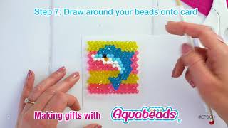 Making gifts with Aquabeads Coaster [upl. by Kreg]