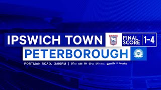 IPSWICH 1 Peterborough 4  Matchday Vlog  IpswichFanzone [upl. by Adnale]