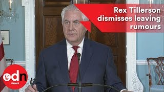 Rex Tillerson dismisses leaving rumours [upl. by Onairpic]