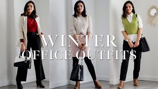 SLAY AT WORK EVERYDAY  Business Casual Winter Lookbook  Winter Work Outfit Ideas for Women  OOTW [upl. by Daria466]