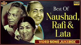 Best Of Naushad Rafi And Lata  Video Songs Jukebox  HD Hindi Old Bollywood Songs [upl. by Powe]