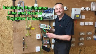 Insulation Resistance Test Includes Line and Neutral Together to Earth and Between Live Conductors [upl. by Aihsekyw347]