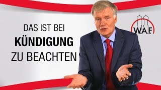 Kündigung eines Arbeitnehmers  Was der Betriebsrat beachten sollte  Betriebsrat Video [upl. by Melquist]