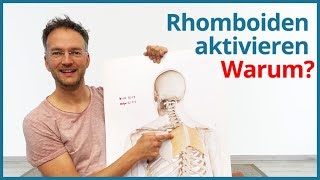 Rhomboiden aktivieren ✅ YogaÜbungen für den oberen Rücken [upl. by Hulda]