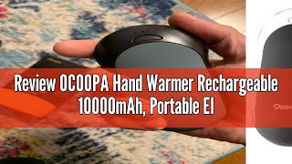 Review OCOOPA Hand Warmer Rechargeable 10000mAh Portable Electric WarmerUSB Battery OperatedUp to [upl. by Anirhtak]