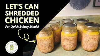 Canning Shredded Chicken [upl. by Atekan]