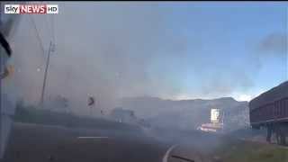 Huge Blast As Fireworks Factory Explodes [upl. by Solana613]