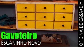 Novo gaveteiro para Oficina DIY oficinadecasa [upl. by Lledyl]