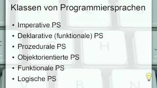 Klassen von Programmiersprachen [upl. by Melvina]