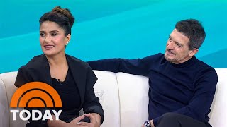 Salma Hayek Antonio Banderas Talk Friendship New Movie [upl. by Aisemaj7]