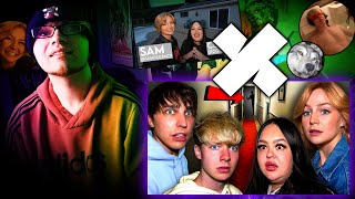 Investigating Our Best Friends Haunted House  SAM AND COLBY REACTION CelinaSpookyBoos House [upl. by Grunberg534]