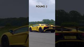 Lamborghini Aventador SV vs Huracan Performante dragrace youtubeshorts lambhorgini credit Carwow [upl. by Caye]