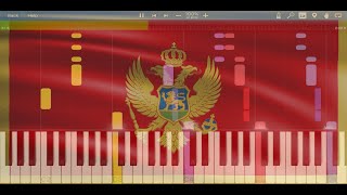 Montenegro National Anthem — quotOj svijetla majska zoroquot „Ој свијетла мајска зоро” Synthesia [upl. by Llennoc]