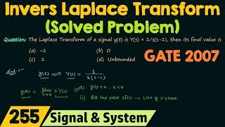 Inverse Laplace Transform Solved Problem [upl. by Odarnoc267]