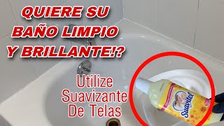 💥con SUAVIZANTE de TELAS su BAÑO LIMPIO Y BRILLANTE SE SORPRENDERA LO BIEN QUE LIMPIA BAÑO LIMPIO [upl. by Blanding]