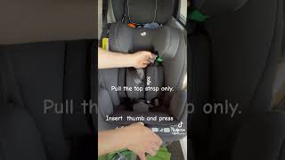 How to loosen the straps on a Joie Every Stage car seat joie joieeverystage everystage [upl. by Kliman637]