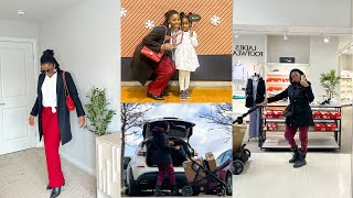 vlog How I showed up at my kids school Christmas gifts shopping and last minute winter essentials [upl. by Alaehs]