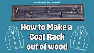 How to Make a Coat Rack out of Wood  Wall Mounted Coat Rack  Woodworking  Coat Rack DIY [upl. by Thurmond]