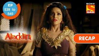 Aladdin  अलादीन  Ep 539 amp 540  RECAP [upl. by Kelila311]