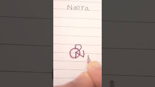 💖Noora💖 namelogo nametattoo logoscalligraphy support shortsviral subscribe nameart status [upl. by Akirat]