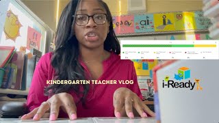 iReady Testing Data Teaching Math  Kindergarten Teacher Vlog [upl. by Ahsimal]