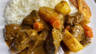 JAMAICAN STYLE CURRY BEEF🇯🇲 EASY amp DELICIOUS RECIPE [upl. by Alemat]