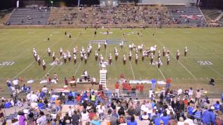 Guntersville High School Crimson Guard Band Halftime at Etowah [upl. by Ecnarual]