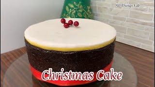 Christmas Cake Recipe  How to make a very Moist Christmas Fruit Cake  Megshaws Kitchen [upl. by Harad]