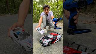 Big two remote control racing car with police car testing 🚓 🔥 [upl. by Yelsehc601]