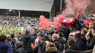 FULL TIME SCENES AS LIVERPOOL REACH THE LEAGUE CUP FINAL  Fulham 11 Liverpool [upl. by Proctor360]