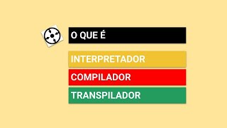 O QUE É INTERPRETADOR COMPILADOR E TRANSPILADOR [upl. by Fadas]