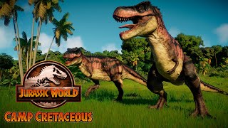 Camp Cretaceous Tarbosaurus  Jurassic World Evolution 2 [upl. by Rebmyt351]