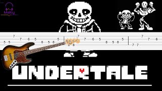 Undertale Meme  Megalovania Bass Tabs Tutorial [upl. by Barkley]