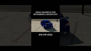 DRAG GEARBOX FOR MITSUBISHI EVO 414 HP GG automobile gearbox carparkingmultiplayer jdm [upl. by Frankel674]