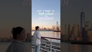 art i made in high school vs art school 🤍 artstudent artschool graphicdesign designstudent [upl. by Mazel]