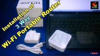 How to Connect amp Configure a Wireless Router  TPLINK TLMR3020 amp ALL  Wifi [upl. by Silas375]