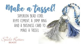 How to make a tassel  DIY tassel tutorial [upl. by Cody]