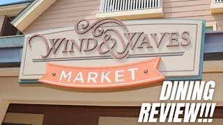 Wind And Waves Market Dining Review  Disneys Vero Beach Resort [upl. by Atnoek]