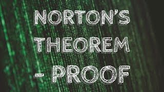 Nortons Theorem  Proof [upl. by Gloriana]