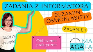 Zadanie 1  Zadania z informatora Egzamin ósmoklasisty [upl. by Esille]