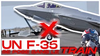 UN F35 SE POSE SUR LE VENTRE [upl. by Lydnek913]