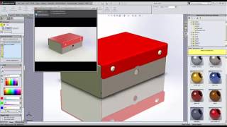 How to use SolidWorks PhotoView 360 For Render Parts  Assemblies [upl. by Atinehc]