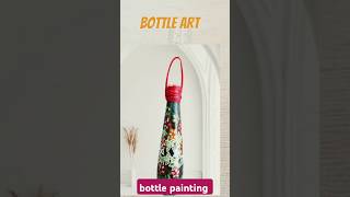 amazing bottle painting foryou trending diyhandmade art homedecorforyou short [upl. by Streeto]